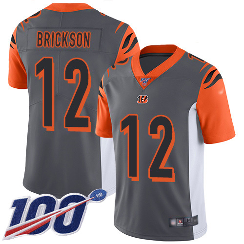 Cincinnati Bengals Limited Silver Men Alex Erickson Jersey NFL Footballl #12 100th Season Inverted Legend